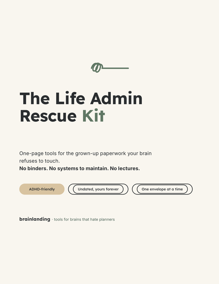 The Life Admin Rescue Kit cover